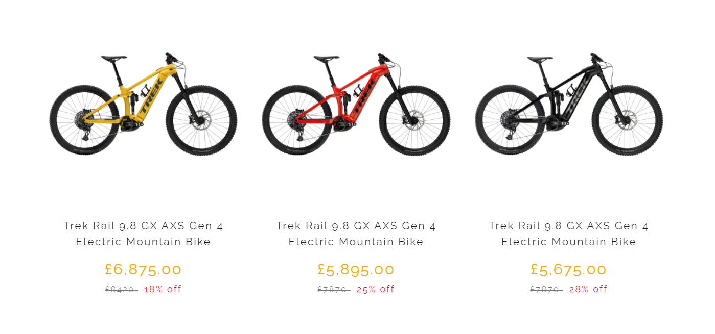 New bike deals on sale