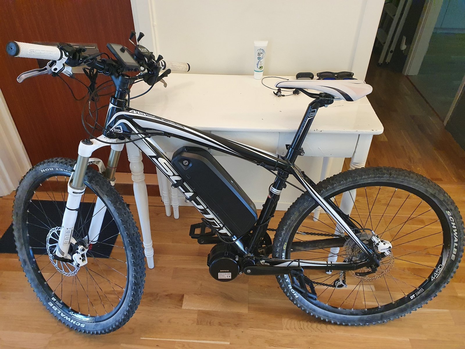 eBike no.2 SCOTT Scale 40 2010 with a Bafang BBS02B installed