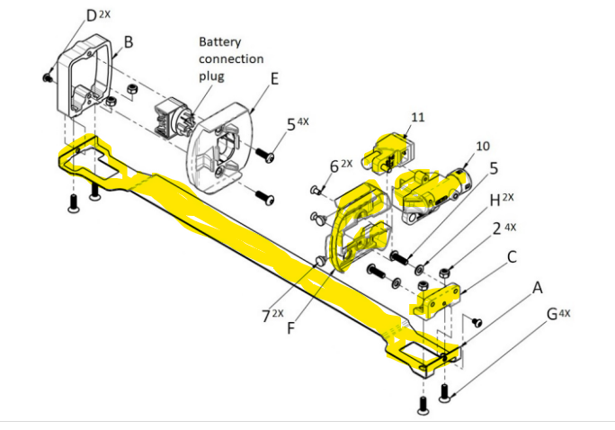 Trek rail 5 battery sale