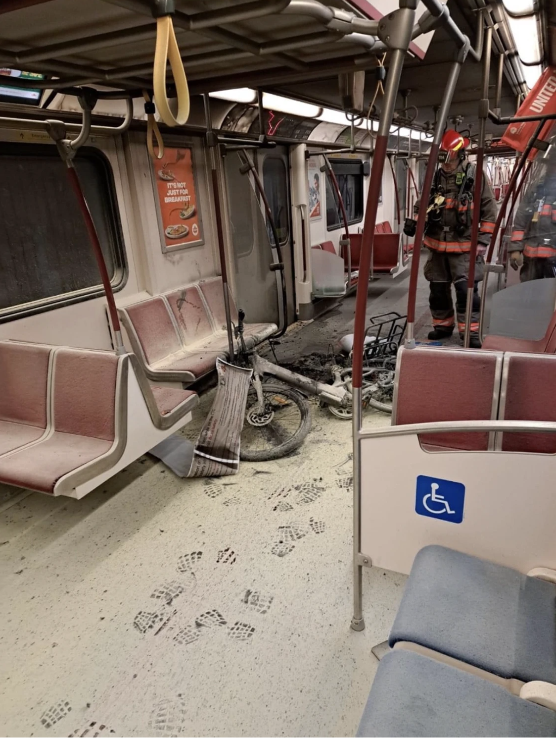 Burned e-bike Toronto subway.png