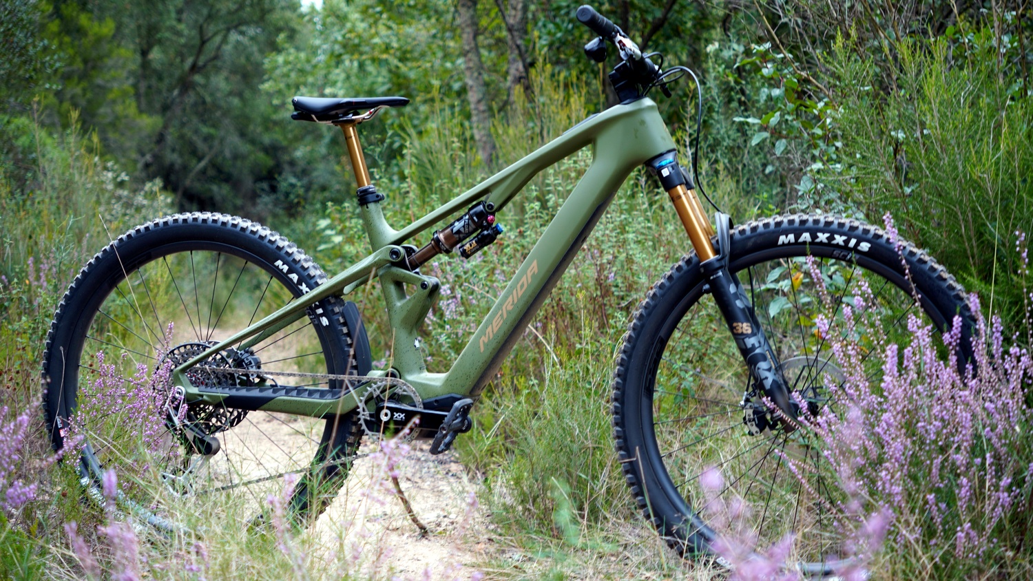 The Merida eOne-Sixty SL has 29er wheels and 160 mm travel front and rear