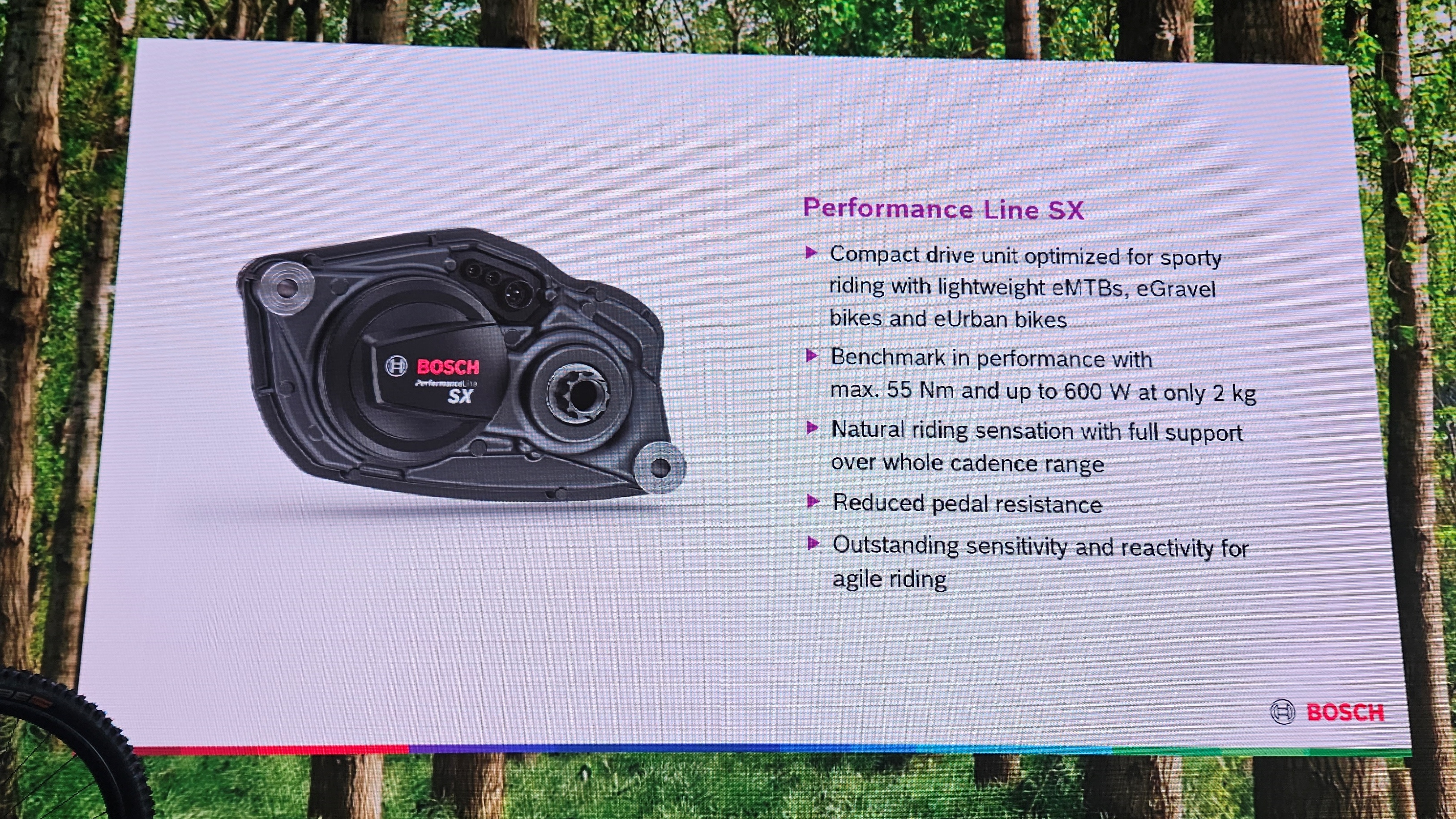 What Bosch has to say about the Performance SX.