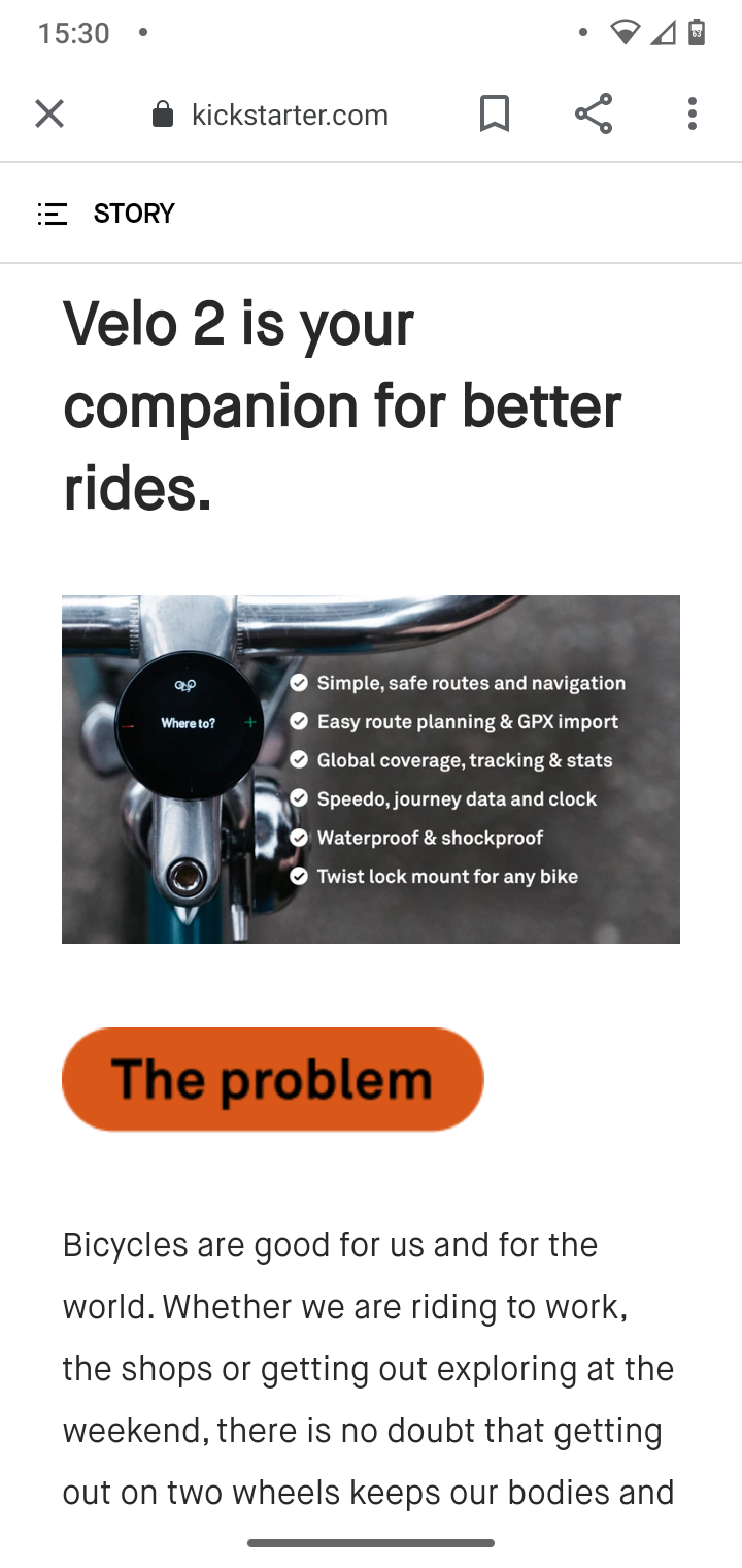Beeline Velo 2 Kickstarter  Better cycling routes, navigation and tracking  