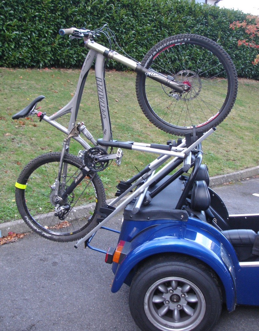 e bike on roof rack