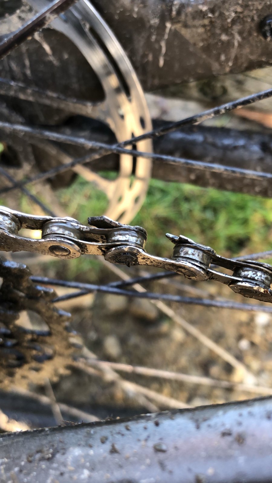 snapped bike chain