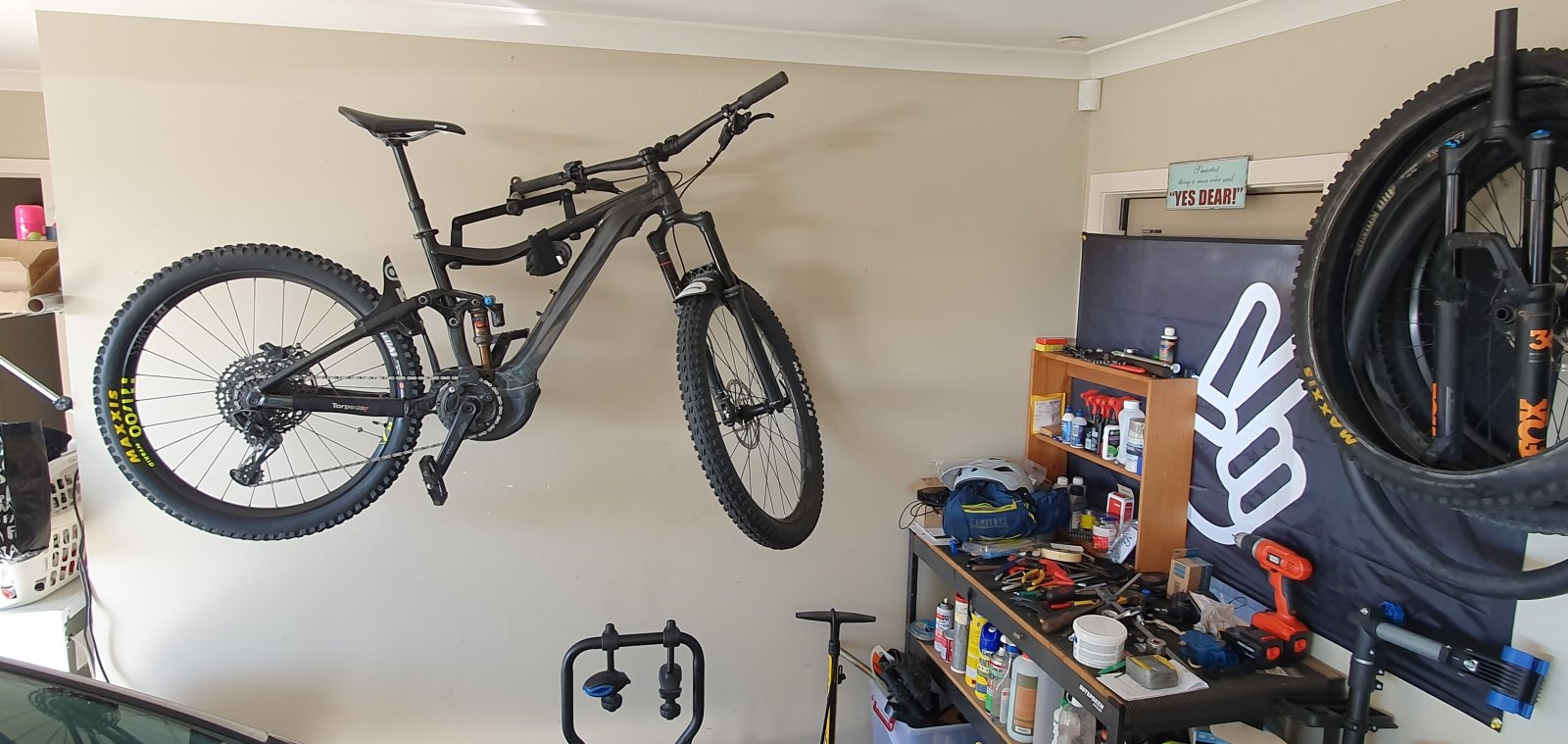 electric bike garage storage