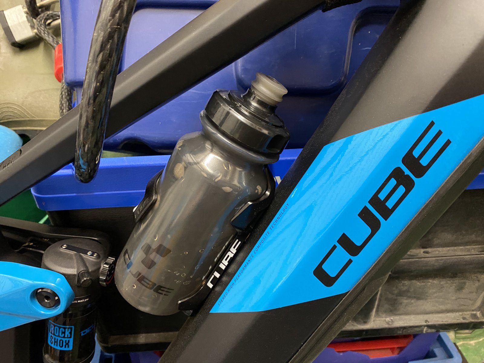 cube bottle cage and bottle