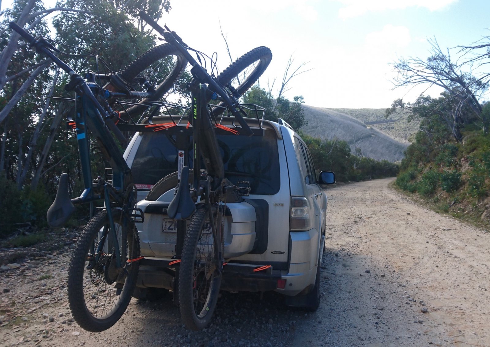 e bike on roof rack