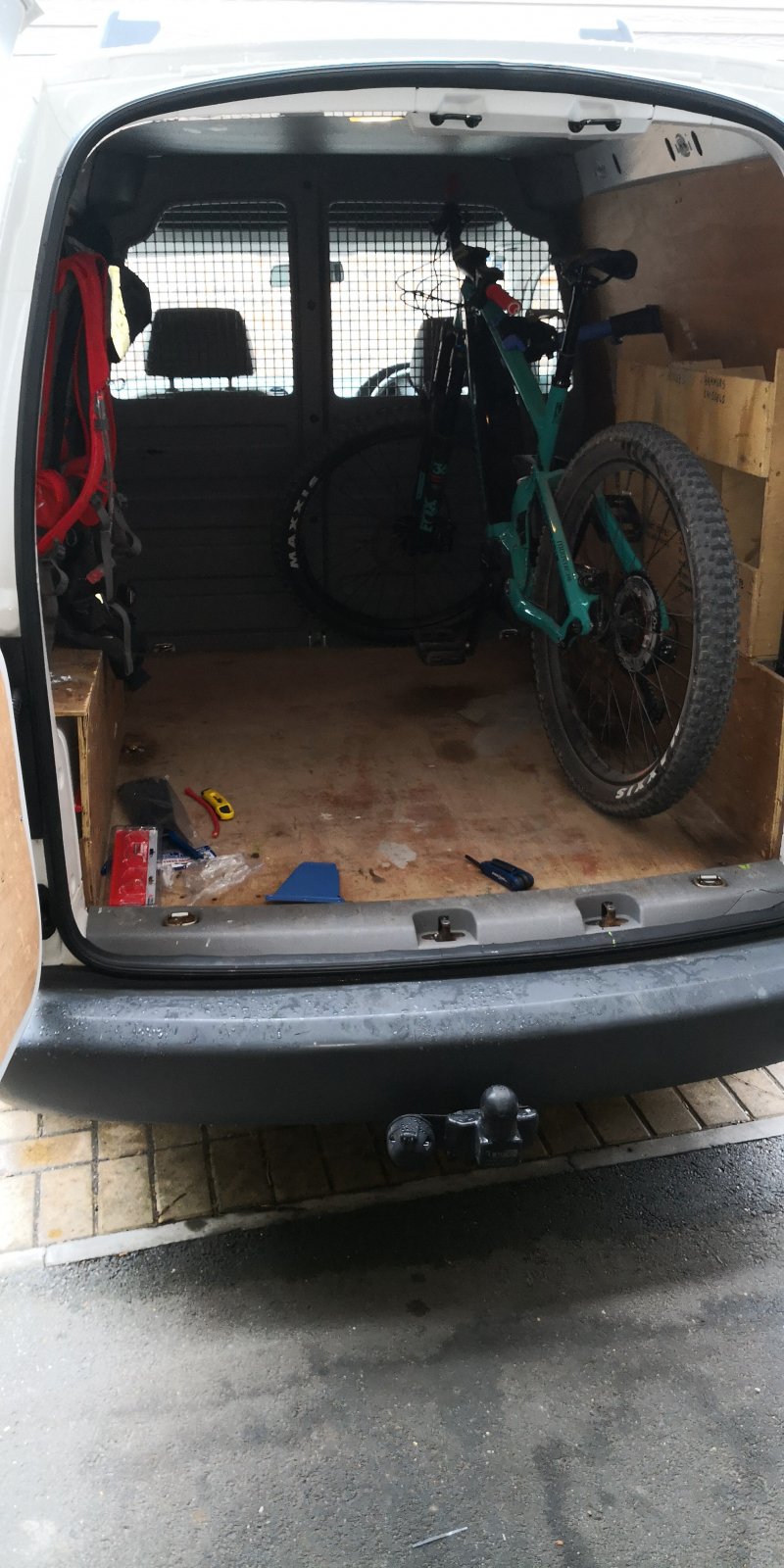 vw caddy bike rack