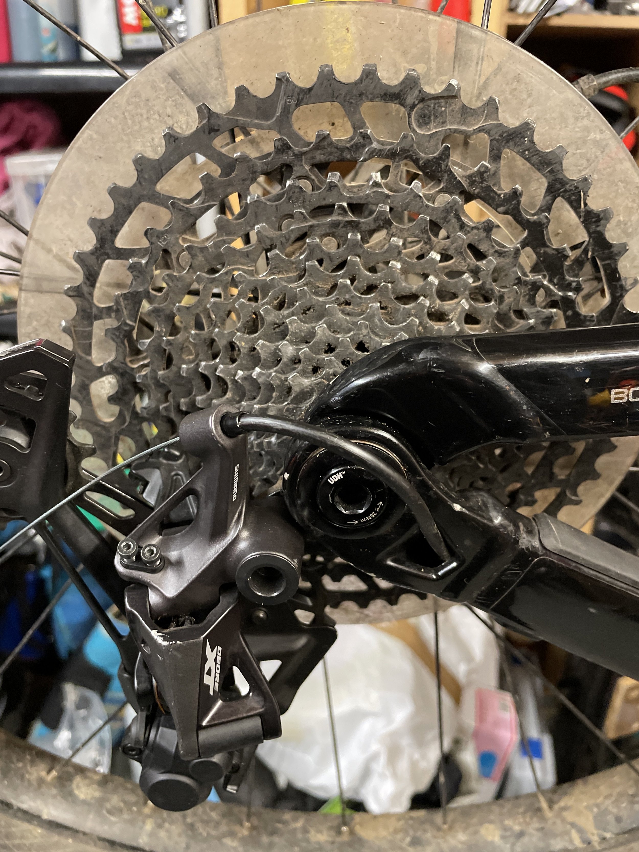 Rail 625Wh Replacing Sram SX with XT shifter and mech EMTB