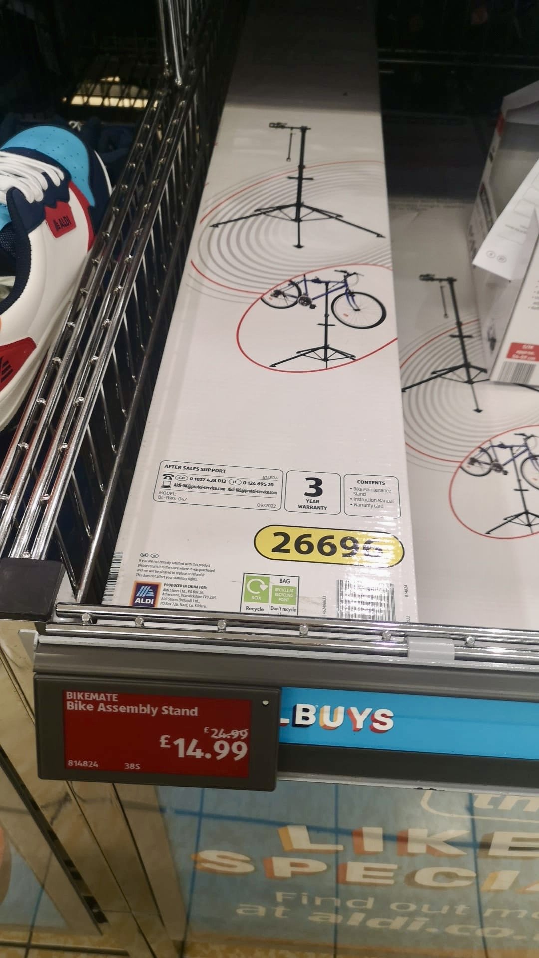 Aldi bike stand store 2019